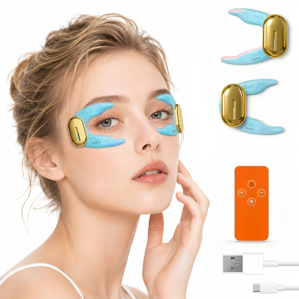 Jitesy Wireless Led Ems Eye Massager For Face Care