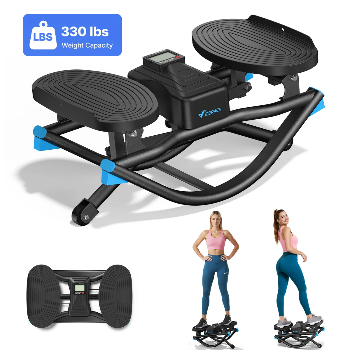 Merach Silent Rocking Stepper For Core And Waist Training