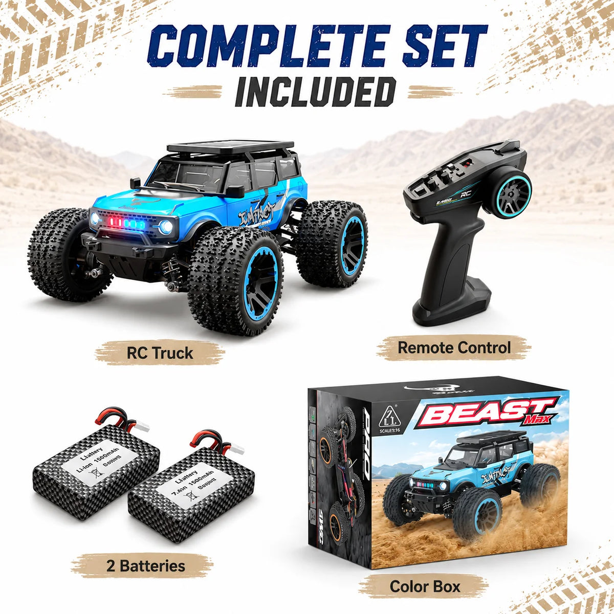 Znlyrion 4wd Remote Control RC Car With Full Proportional Control