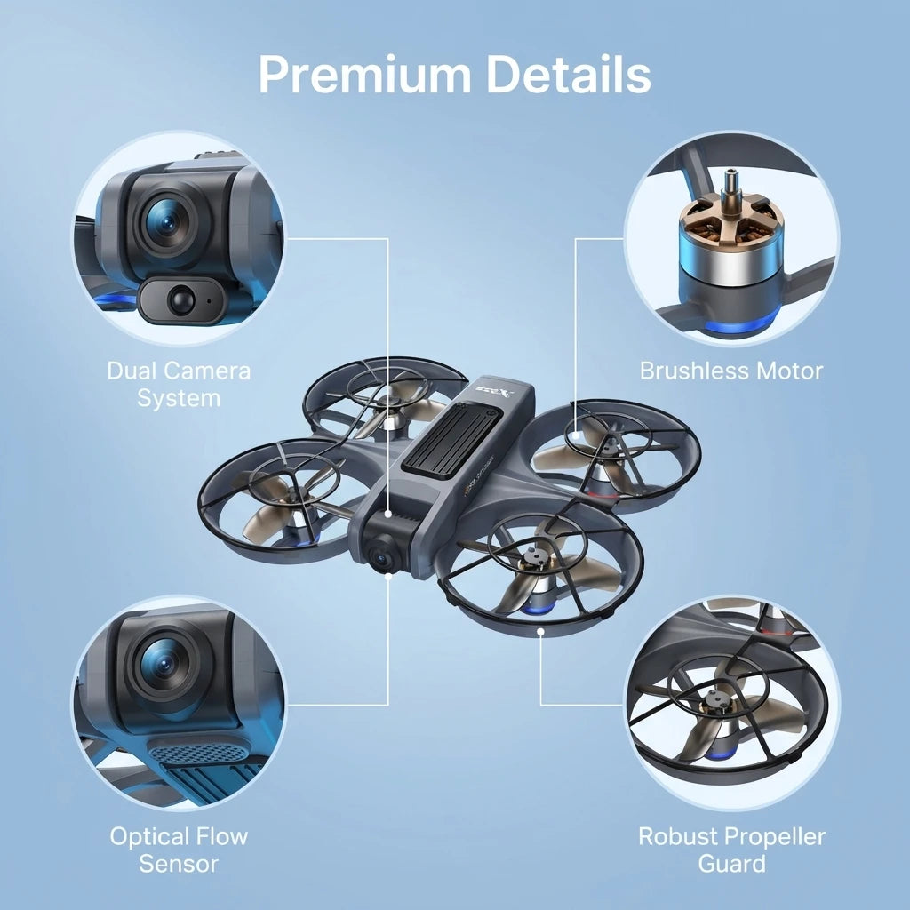X226 Rechargeable Drone With Dual Camera And Optical Flow Hover