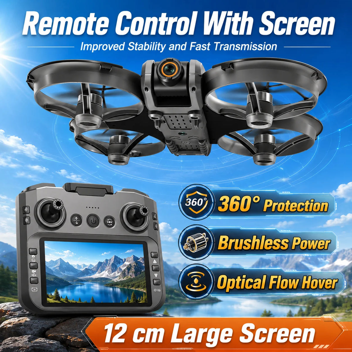 ZNLYRION 8K RC Drone Dual Camera Brushless Motor Quadcopter