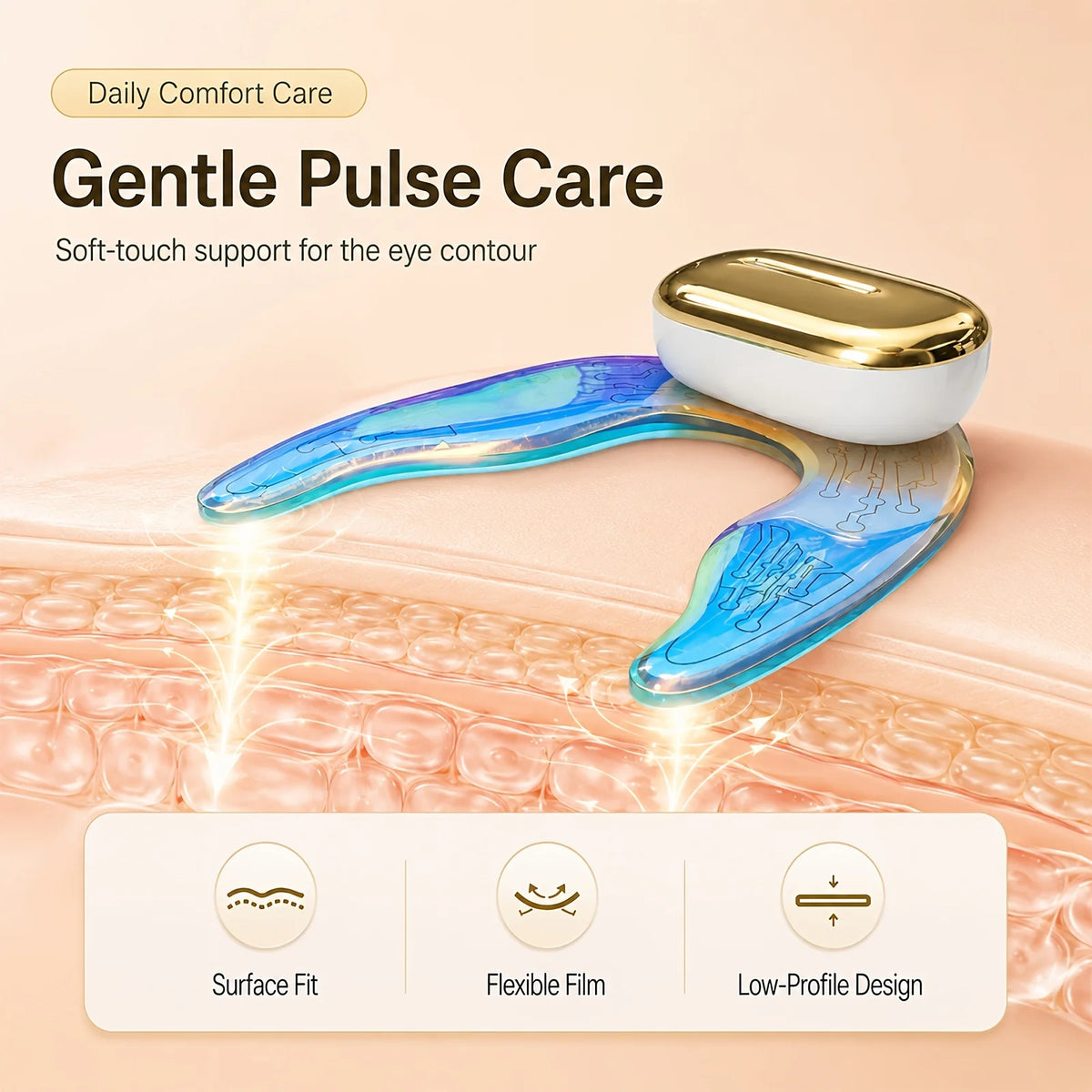Jitesy Wireless Led Ems Eye Massager For Face Care