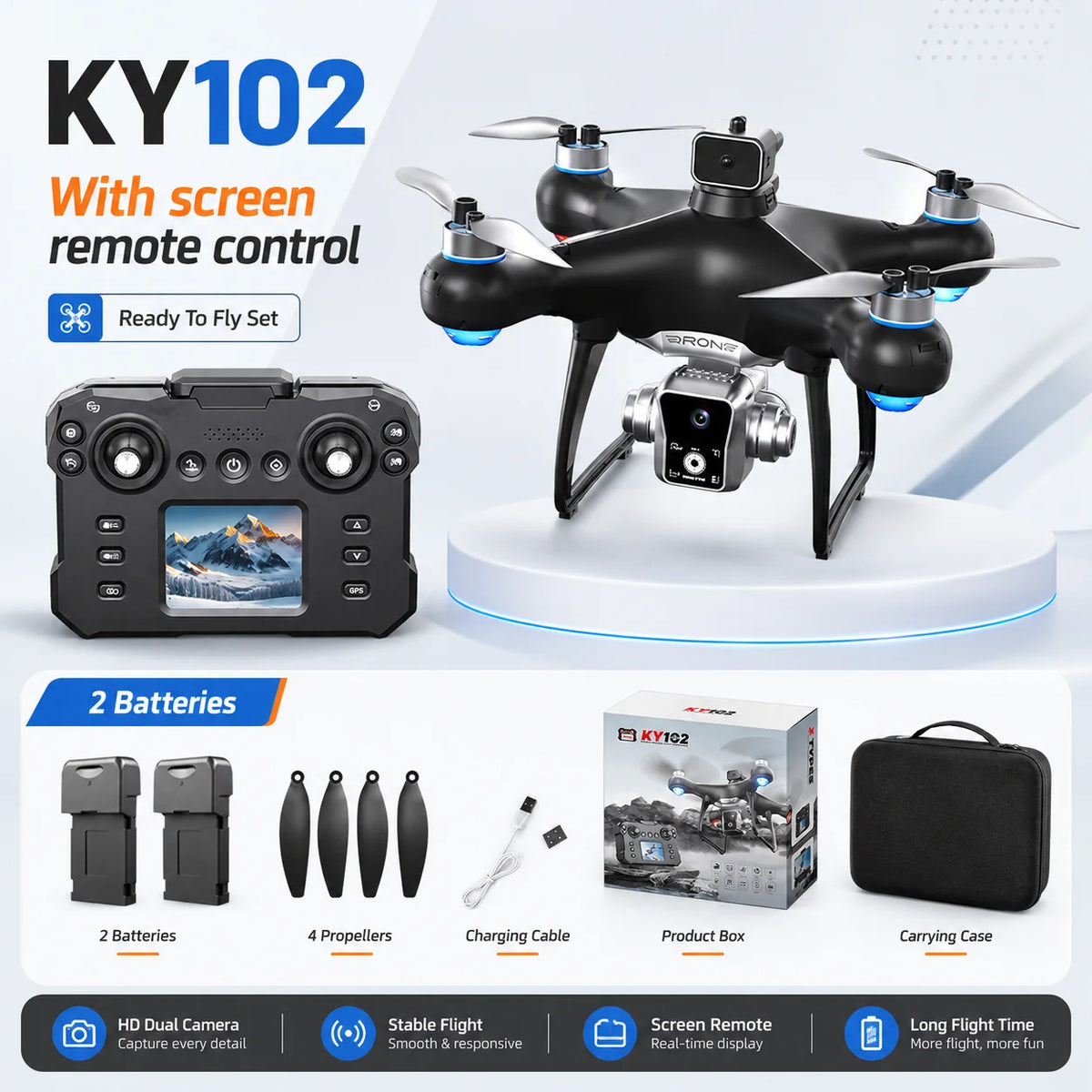 ZNLYRION Brushless RC Drone Featuring 360 Obstacle Avoidance System