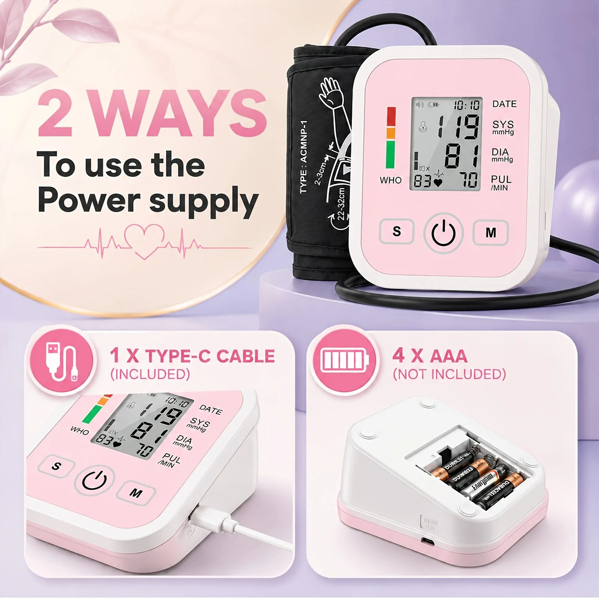Jitesy Digital Arm Blood Pressure Monitor With Pulse Oximeter