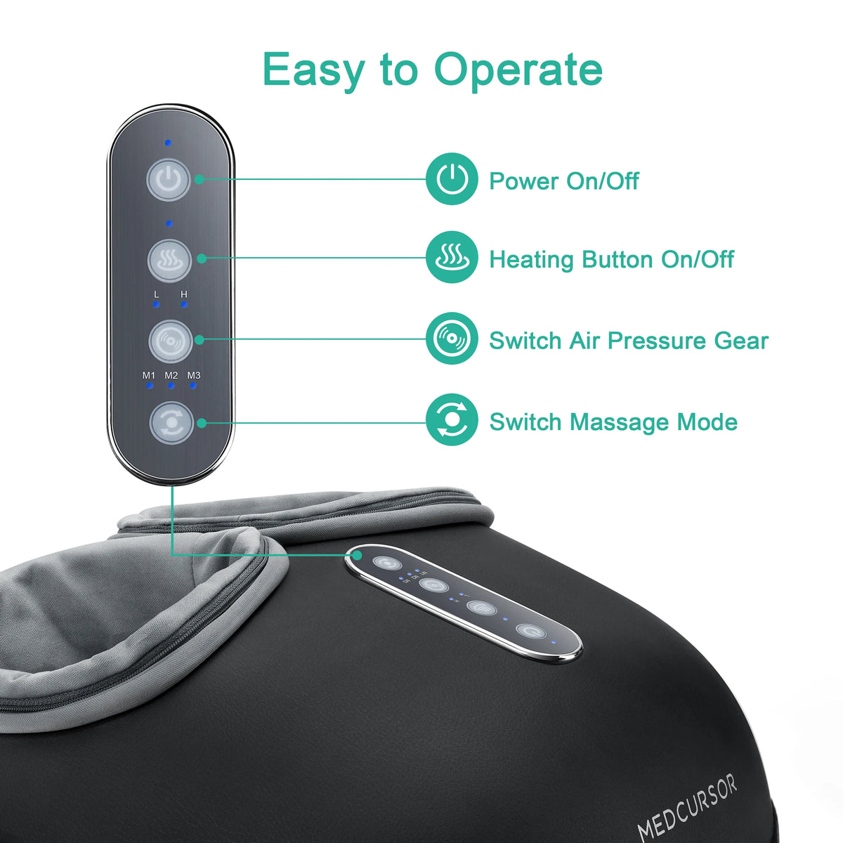 Medcursor Heated Shiatsu Foot Massager For Pain And Muscle Relaxation