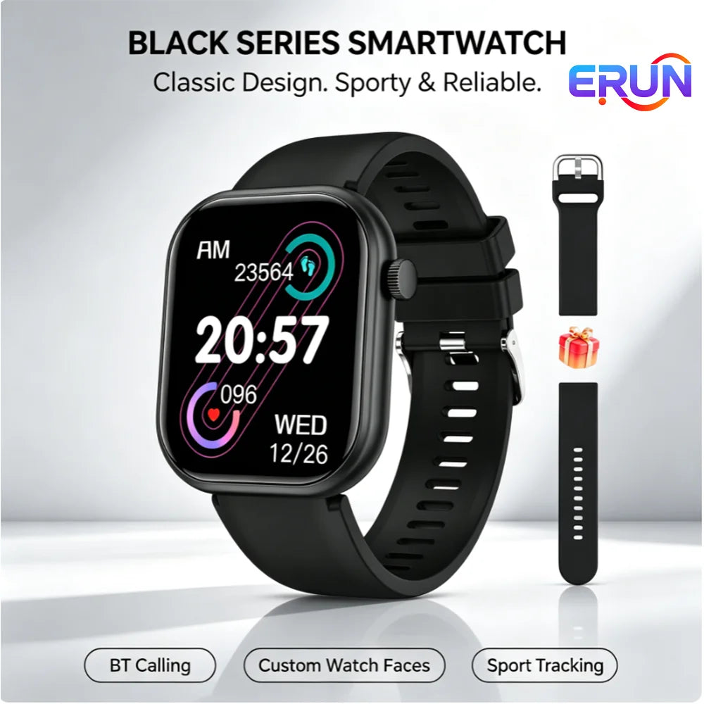 ERUN Wireless Smart Watch Featuring Activity Tracking and Calling