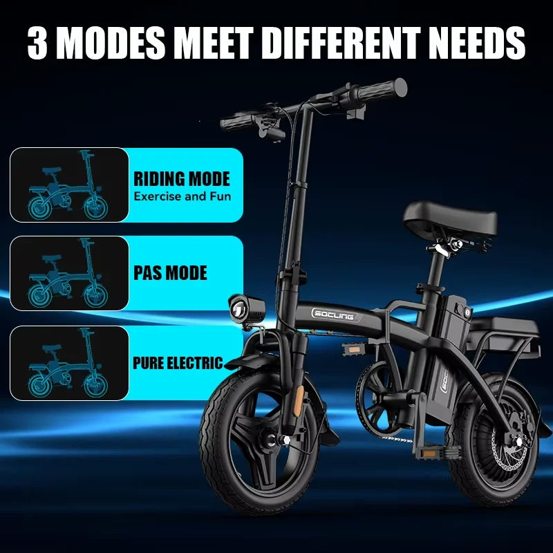 G11 Foldable Electric Bike For Adults With Reliable Brushless Motor