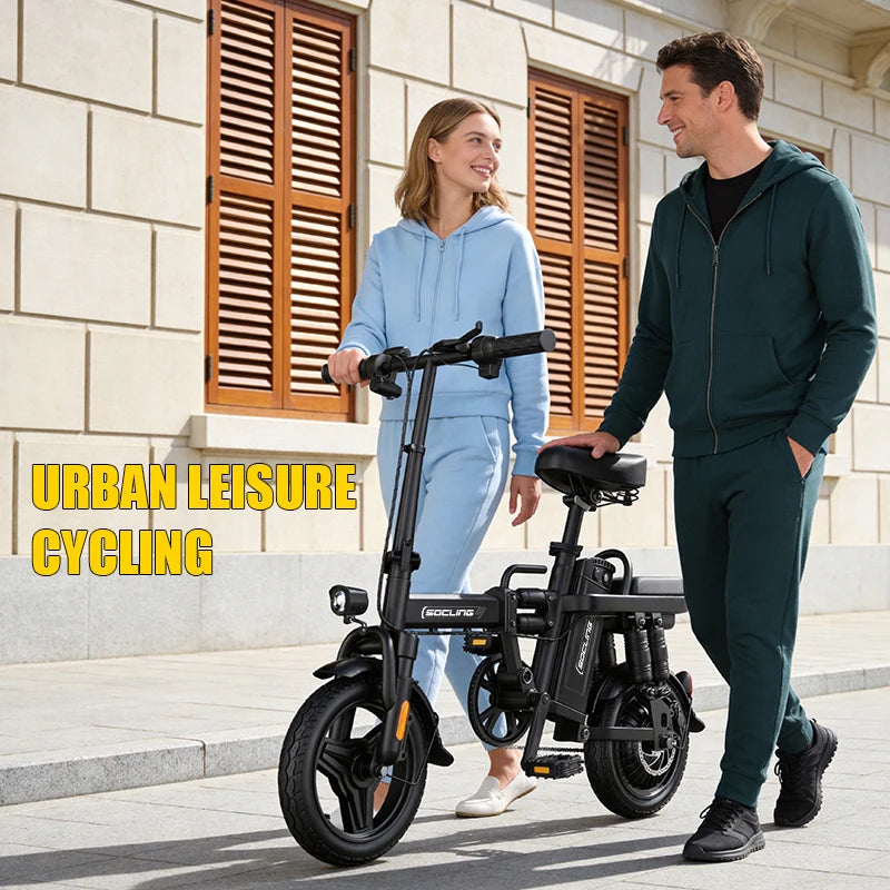 Compact Foldable Electric Bicycle Featuring Powerful Brushless Motor