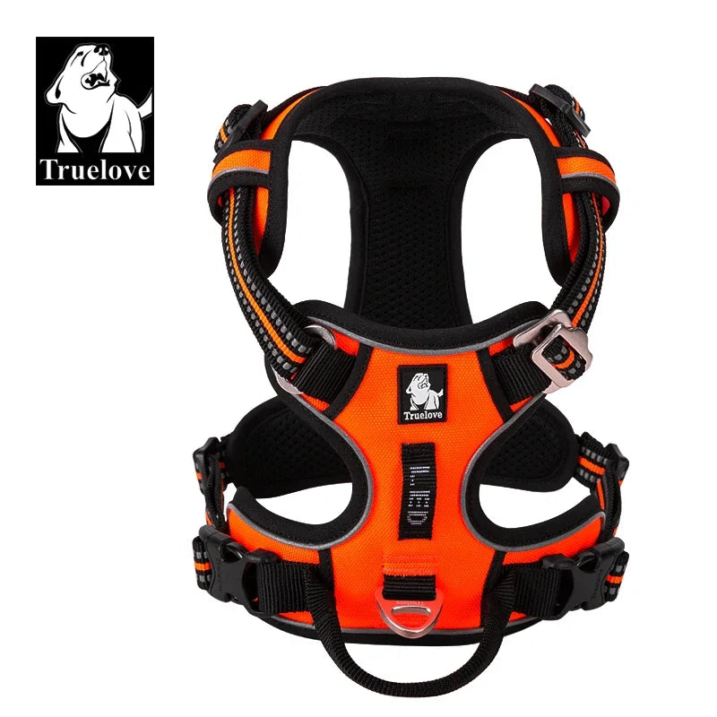 Truelove Adjustable Reflective Nylon Padded Dog Harness