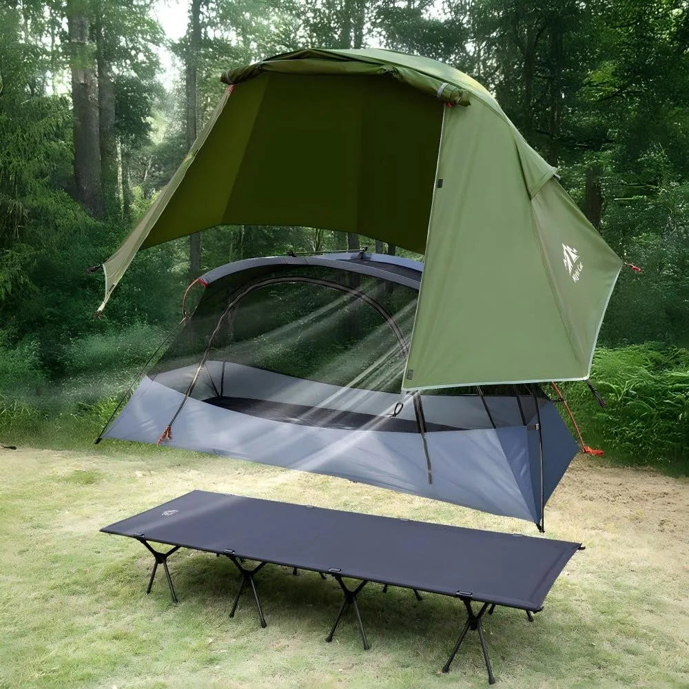 Night Cat Waterproof Elevated Camping Cot Tent With Vestibule