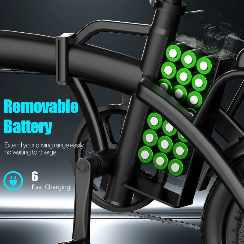G11 Foldable Electric Bike For Adults With Reliable Brushless Motor