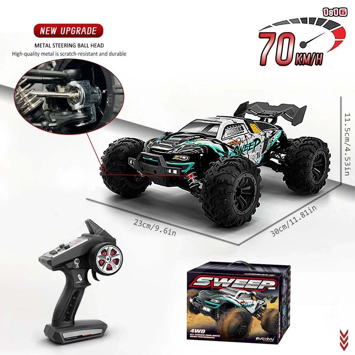 Jikefun Brushless Rc Car Electric High Speed Off Road Vehicle