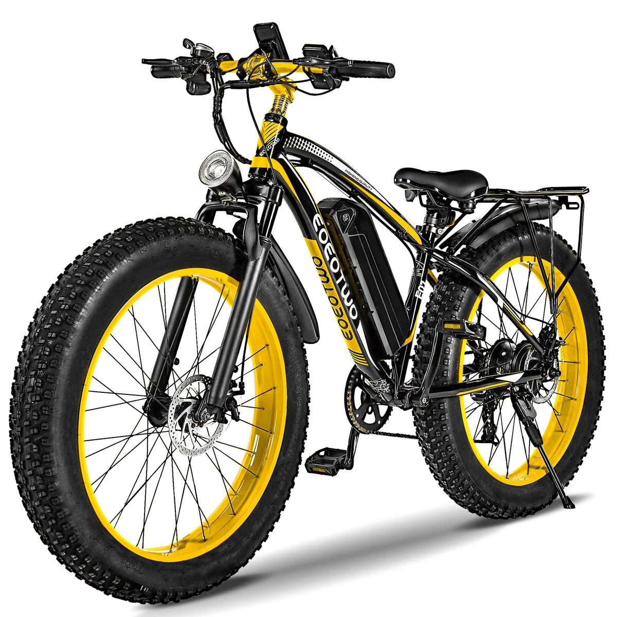 EOEOTWO Electric Bike With Removable Battery And Dual Disc Brakes