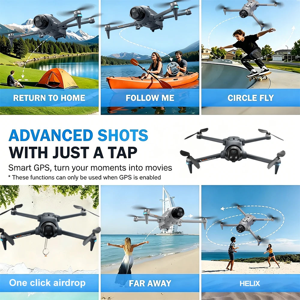 ZNLYRION GPS Foldable Drone With Intelligent Obstacle Avoidance