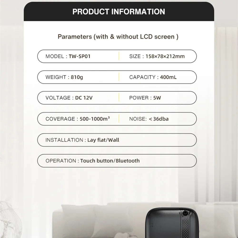 Namste Home Fragrance Aroma Diffuser With App Controlled Bluetooth