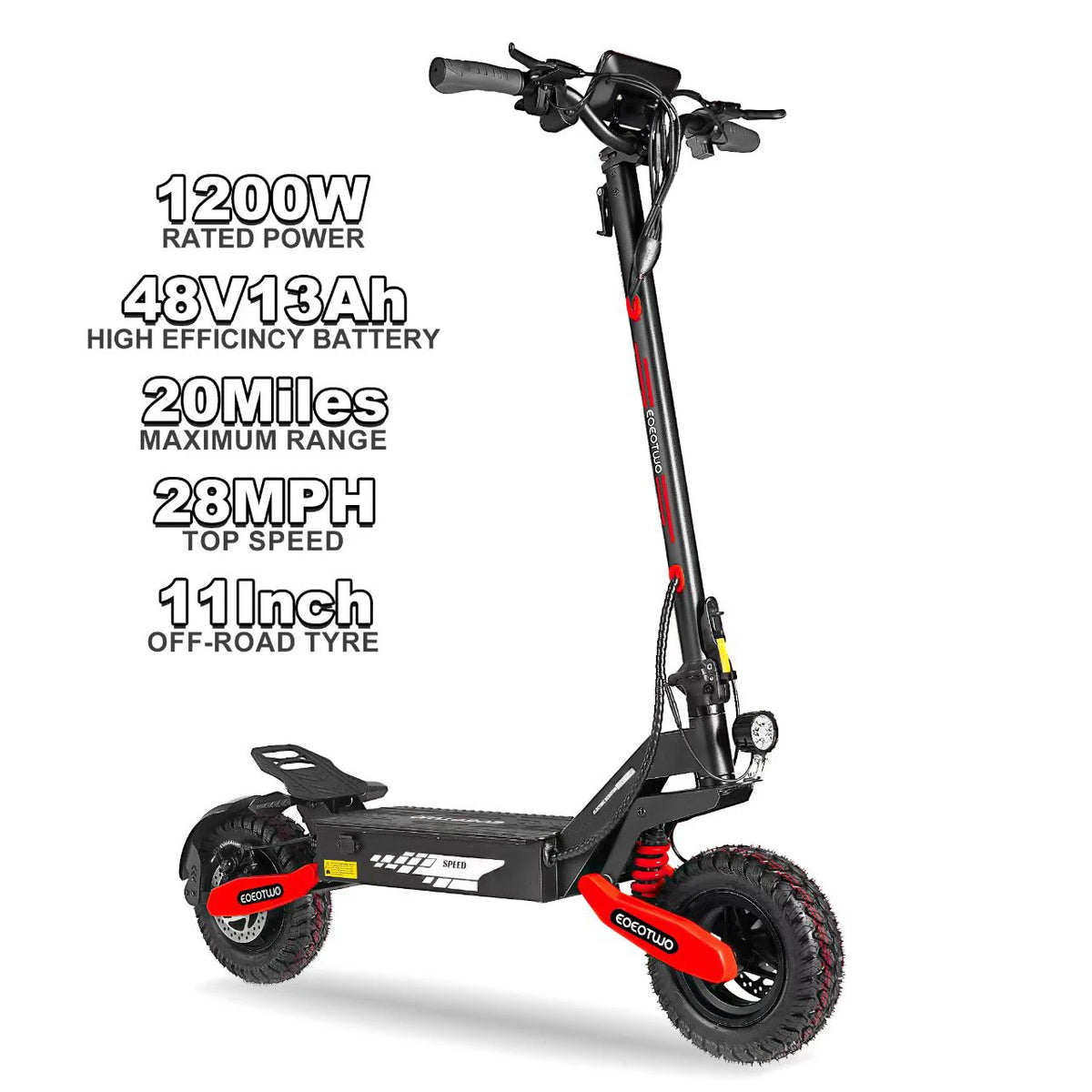 EOEOTWO Foldable Off Road Electric Scooter For Adults