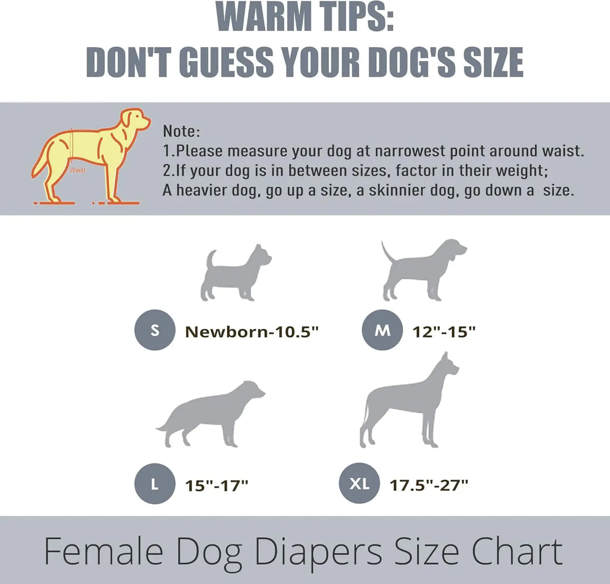 Washable Female Dog Diapers In Heat Highly Absorbent 3 Pack