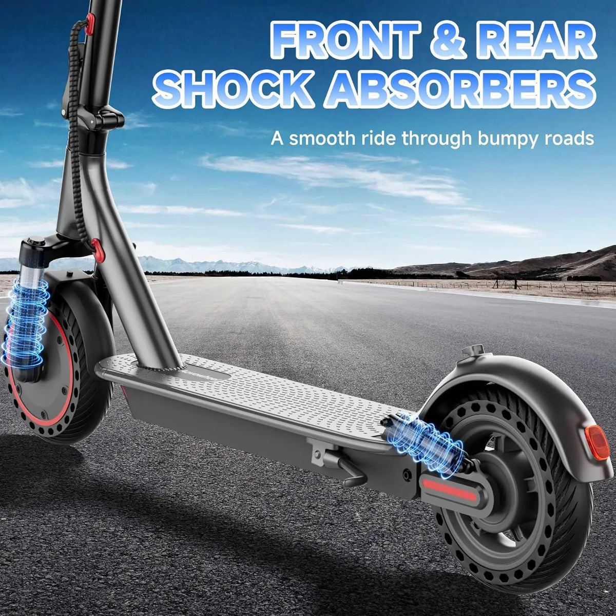 AOVOPRO Foldable Electric Scooter With 500W Motor And Dual Brakes
