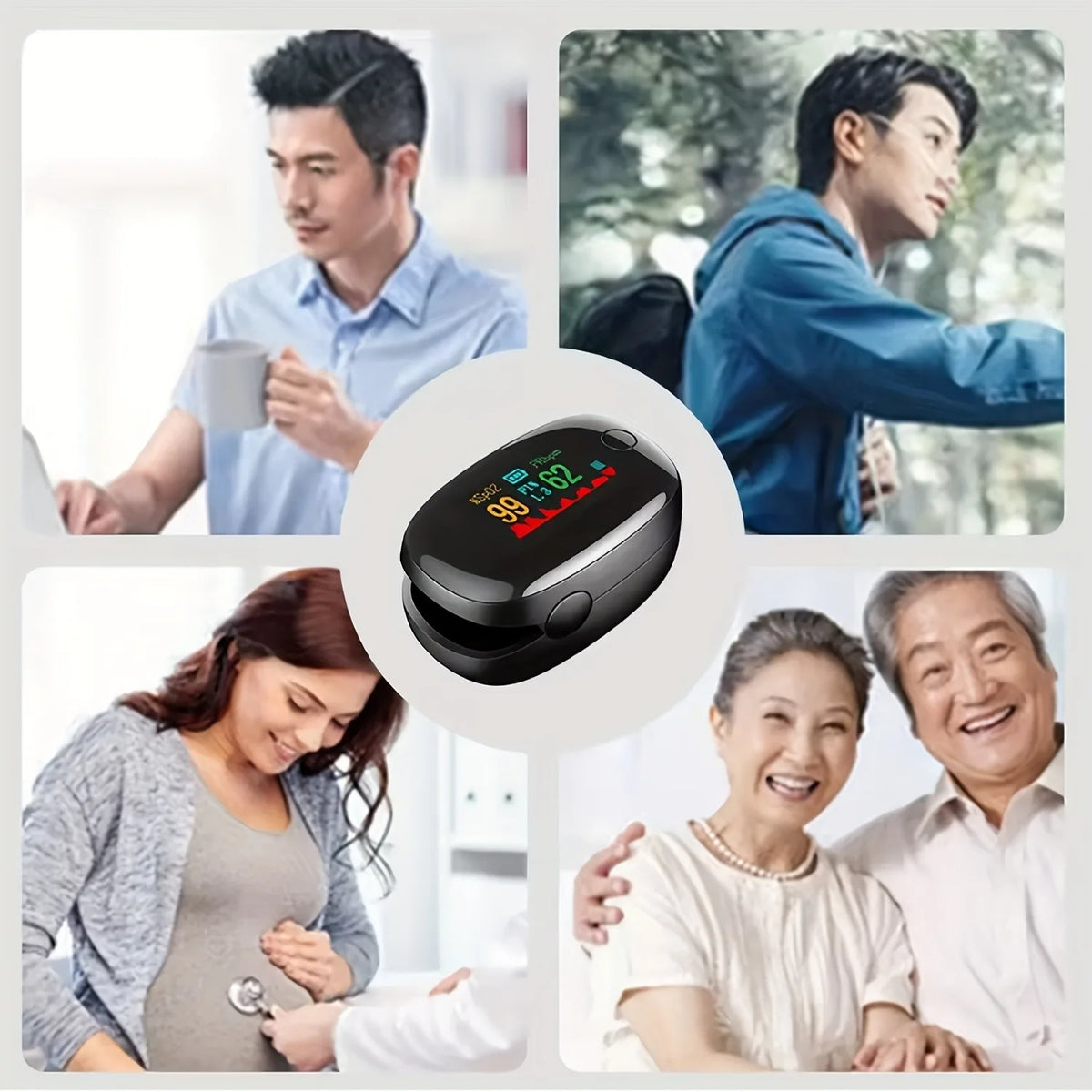 Jitesy Digital Finger Pulse Oximeter With SpO2 Heart Rate Monitor