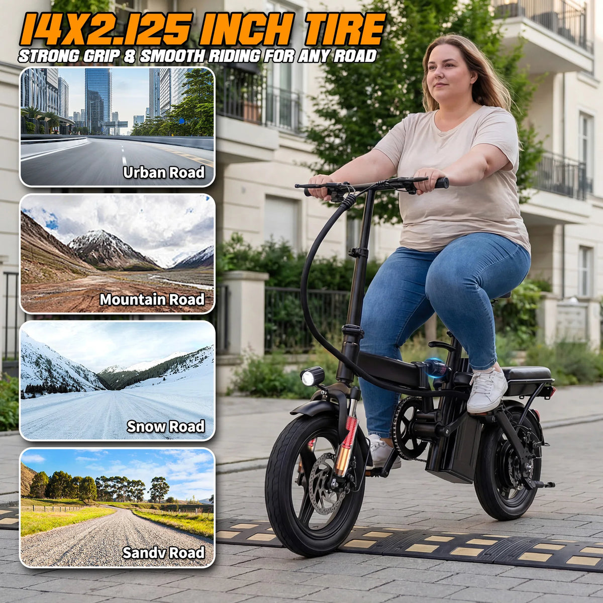 Furider Folding Electric Bike With Removable Battery