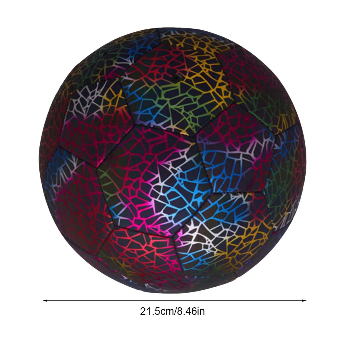 Professional Luminous Reflective Soccer Ball For Night Training With Pump