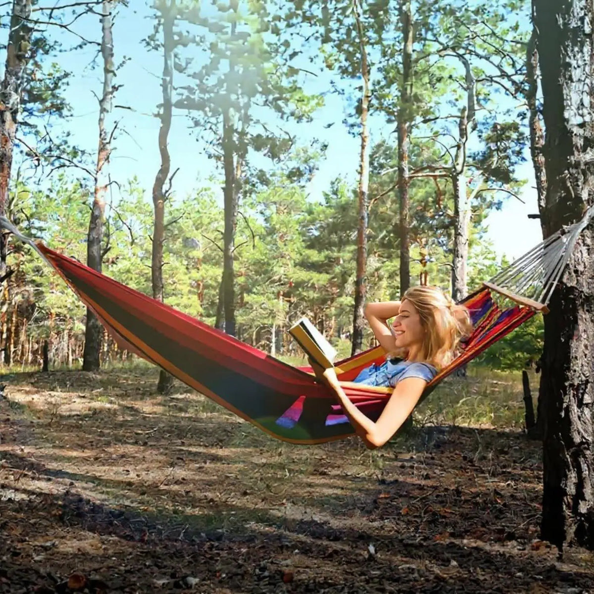 Gyroor Heavy Duty Adjustable Stand Hammock With Carry Sack