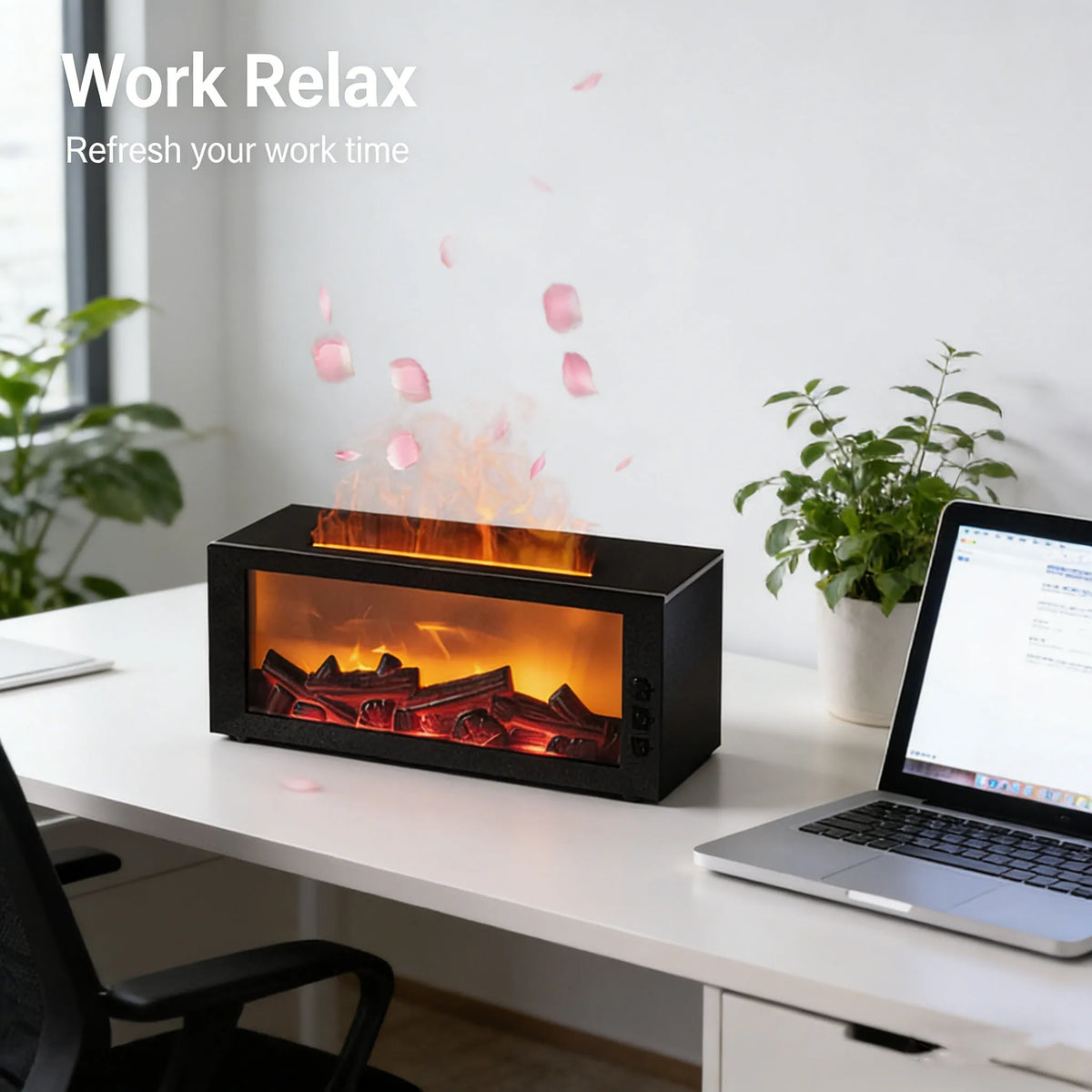 Miflame Ultrasonic Cool Mist Humidifier And Aroma Diffuser LED Light