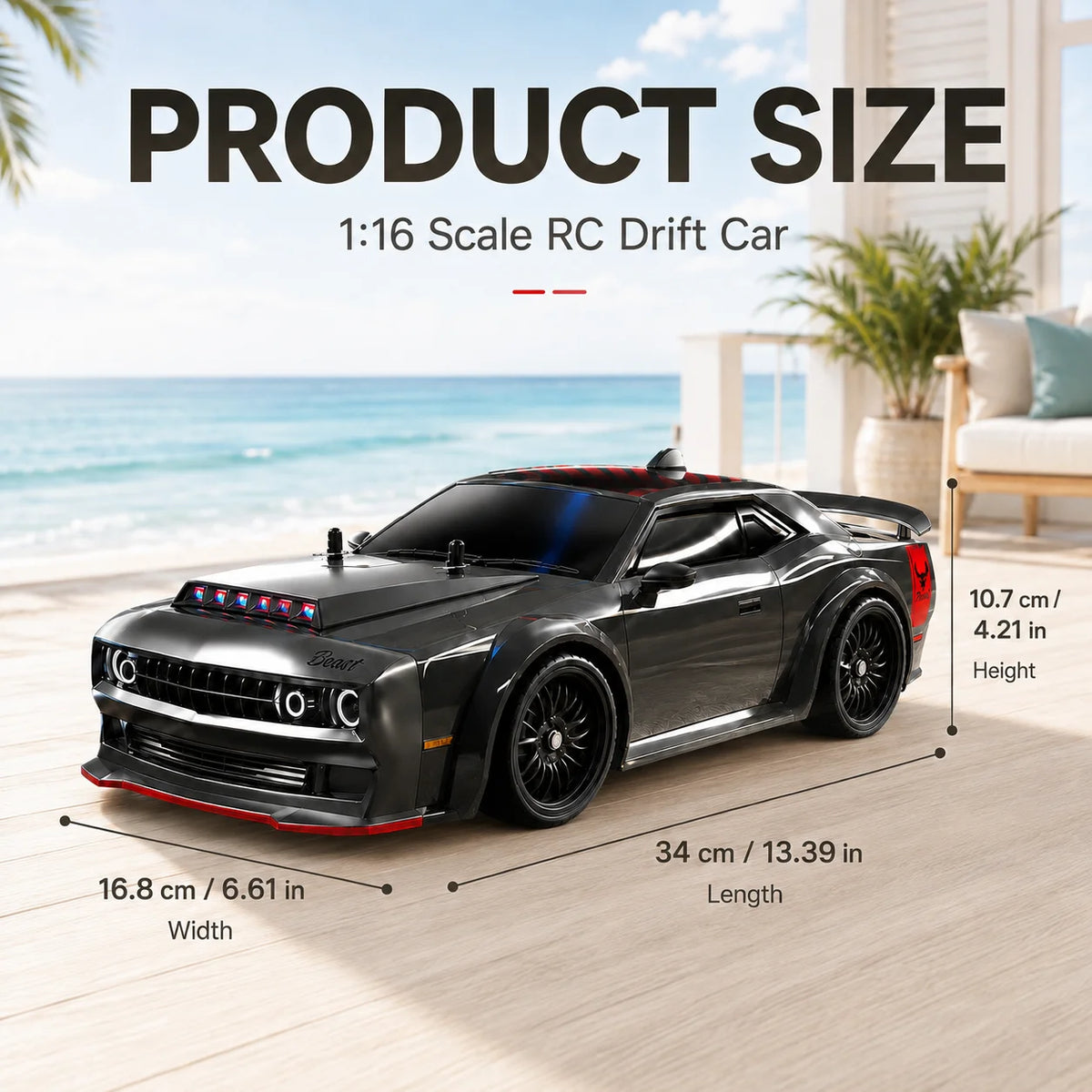 ZNLYRION Brushless Remote Control Drift Racing Car With Lights