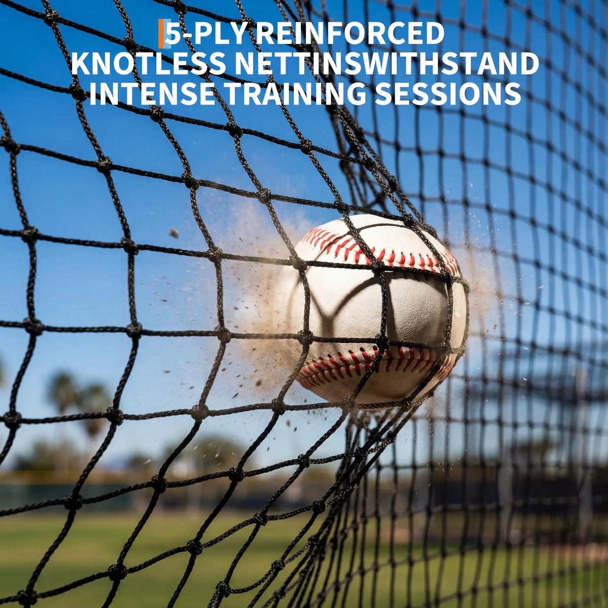 HiMISS Baseball Batting Cage With Frame And Training Net