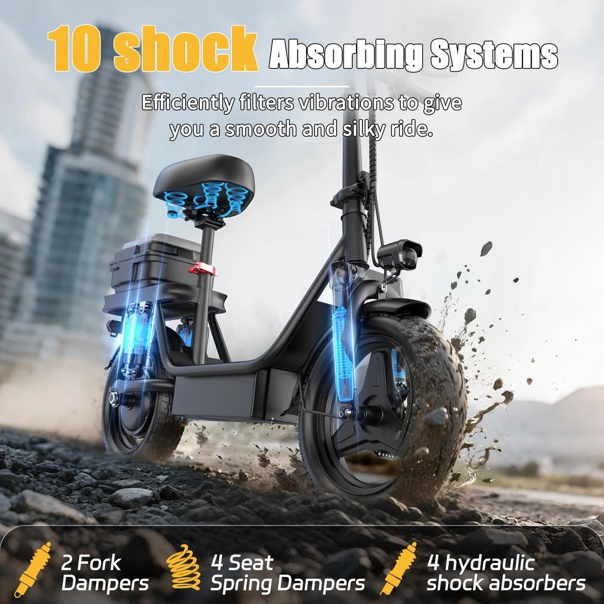 Uplee GQ8 Folding Electric Bike With 500W Brushless Motor