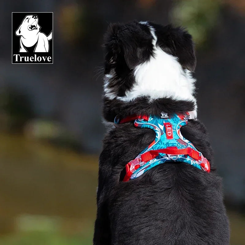 Truelove Adjustable Reflective Nylon Padded Dog Harness