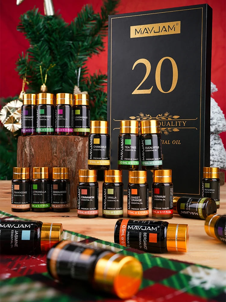 MAYJAM 20 Piece Essential Oils Set For Aromatherapy
