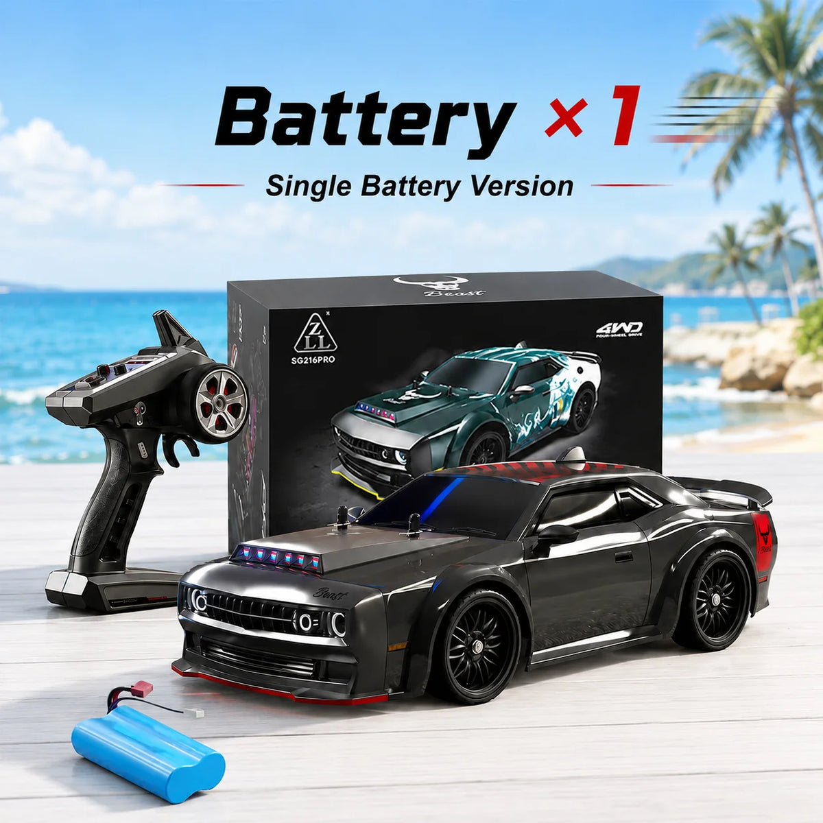 ZNLYRION Brushless Remote Control Drift Racing Car With Lights