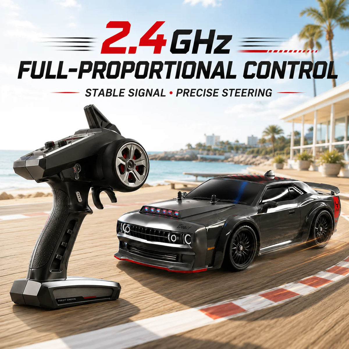ZNLYRION Brushless Remote Control Drift Racing Car With Lights