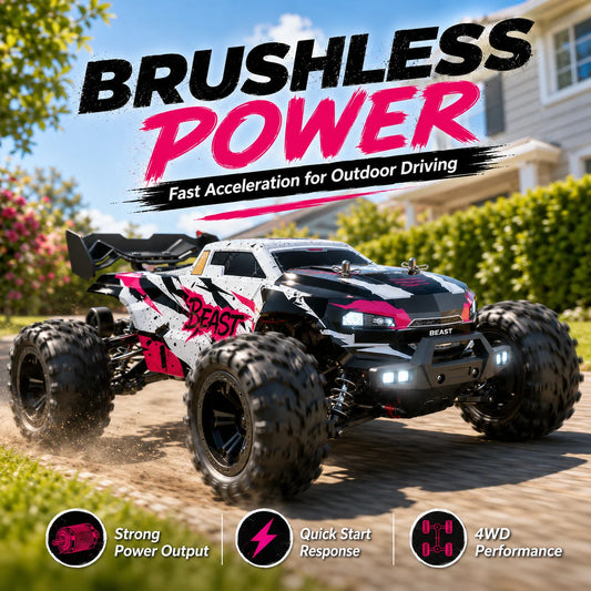 ZNLYRION 4WD Off Road RC Monster Truck With Rechargeable Batteries
