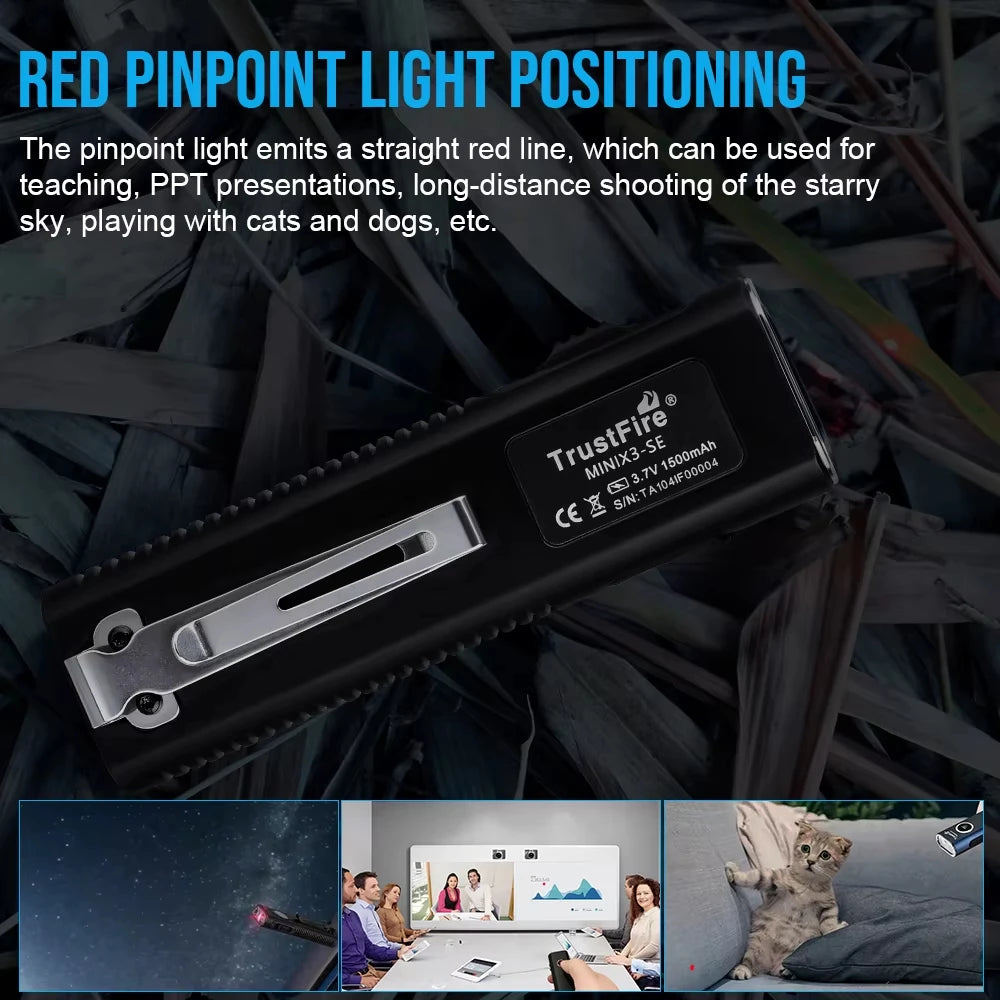 TrustFire Minix3 Se 1200Lm Waterproof Edc Rechargeable Flashlight