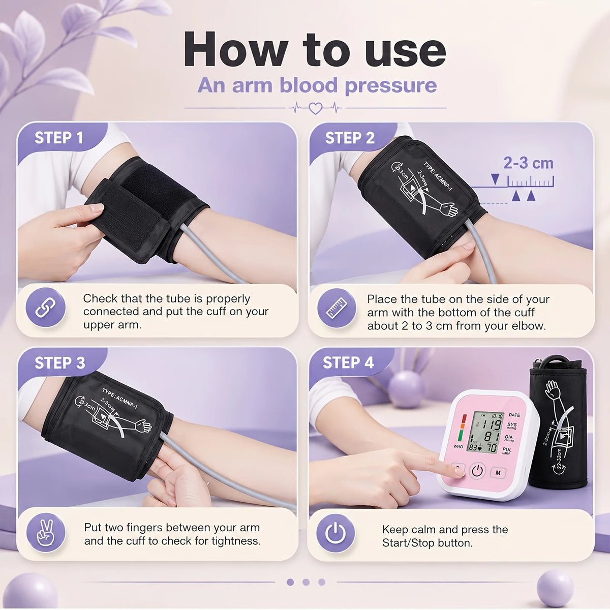 Jitesy Digital Arm Blood Pressure Monitor With Pulse Oximeter