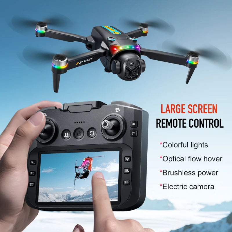 ZNLYRION K21MAX Foldable Brushless RC Drone With Screen Remote Camera