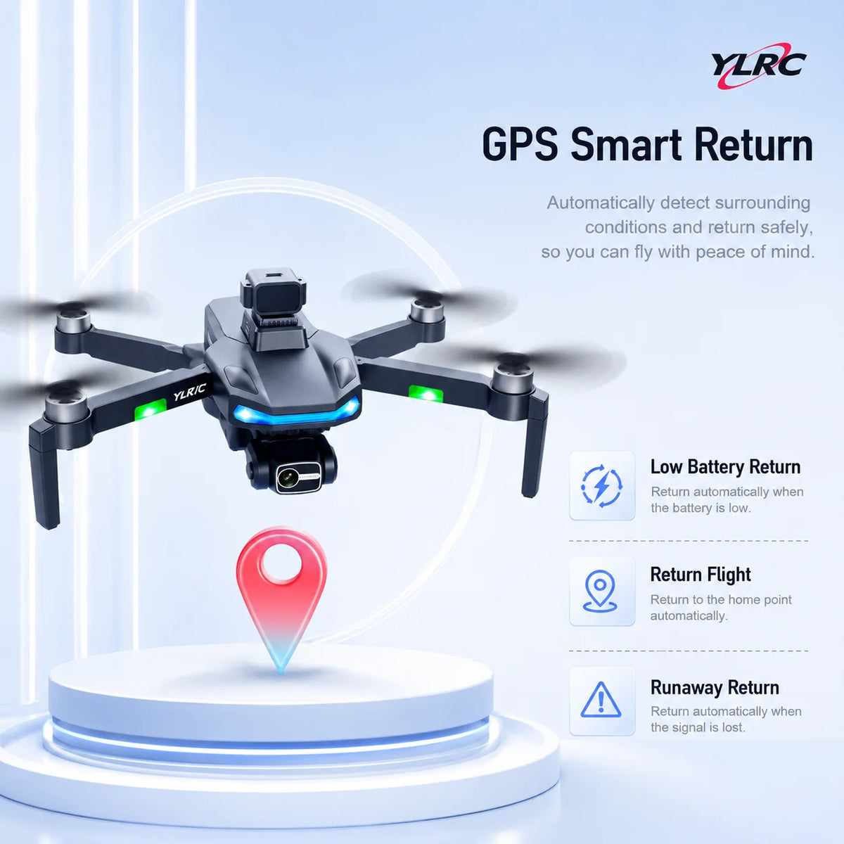 ZNLYRION S135 Drone With GPS Auto Return And 8K Camera