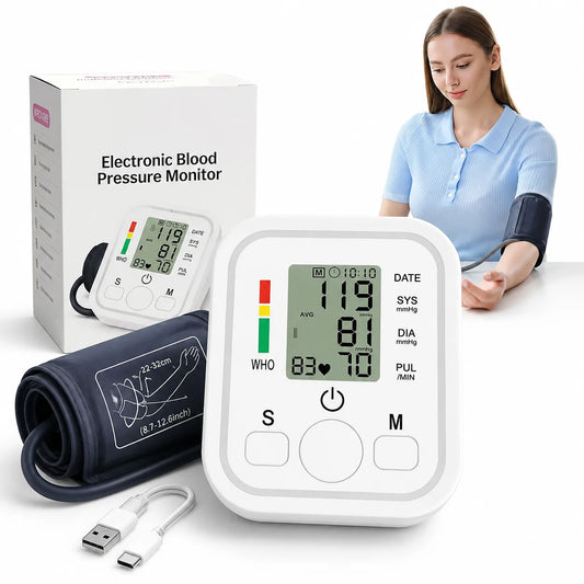 Jitesy Automatic Upper Arm Digital Blood Pressure Monitor With Voice