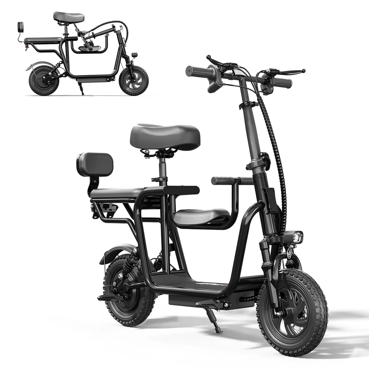 Eilleo Spacewalk 750W Adult Electric Scooter With Integrated Seat