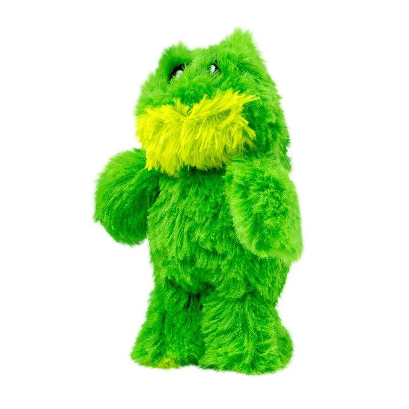 Durable Fleece Dog Toy With Loud Squeaker And Frog Design