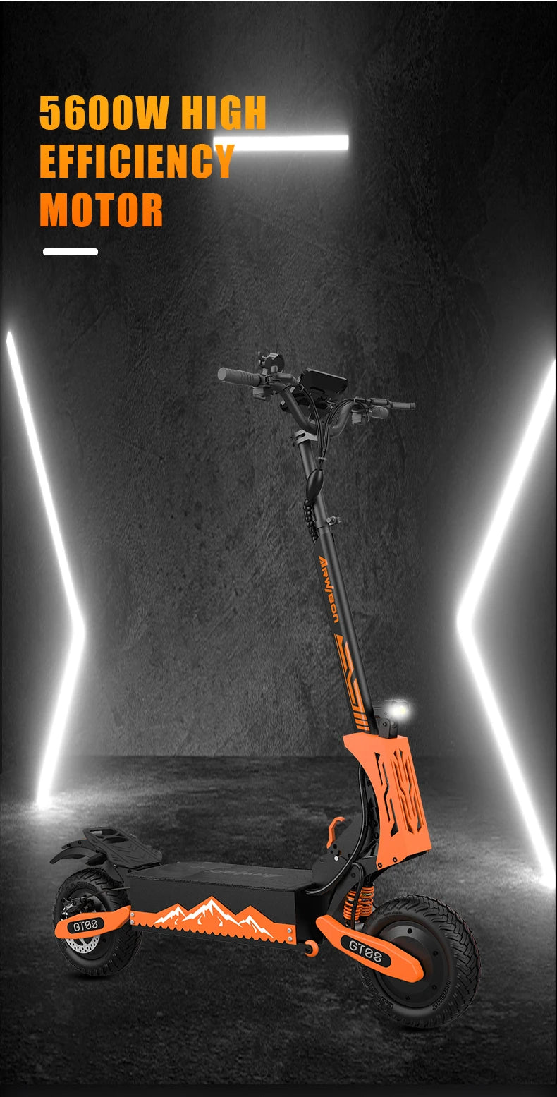 Arwibon Dual Motor Adult Folding Electric Scooter High Performance