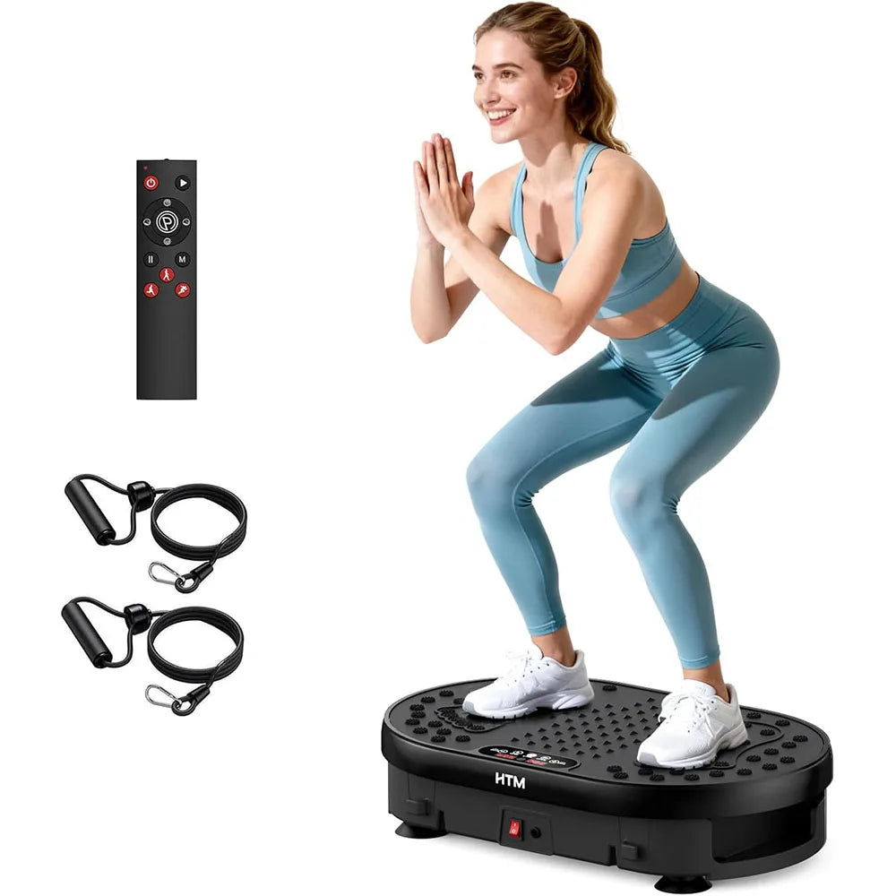 HTM Vibration Plate Exercise Machine With Remote Control For Fitness