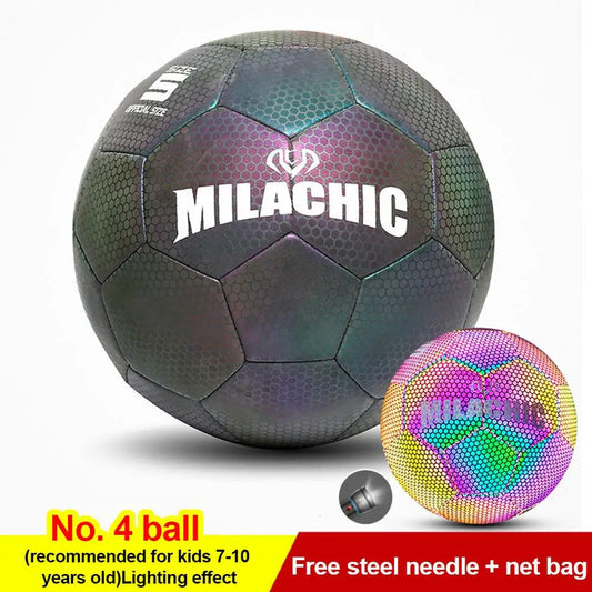 Reflective Luminous Professional Soccer Ball For Night Training Sessions