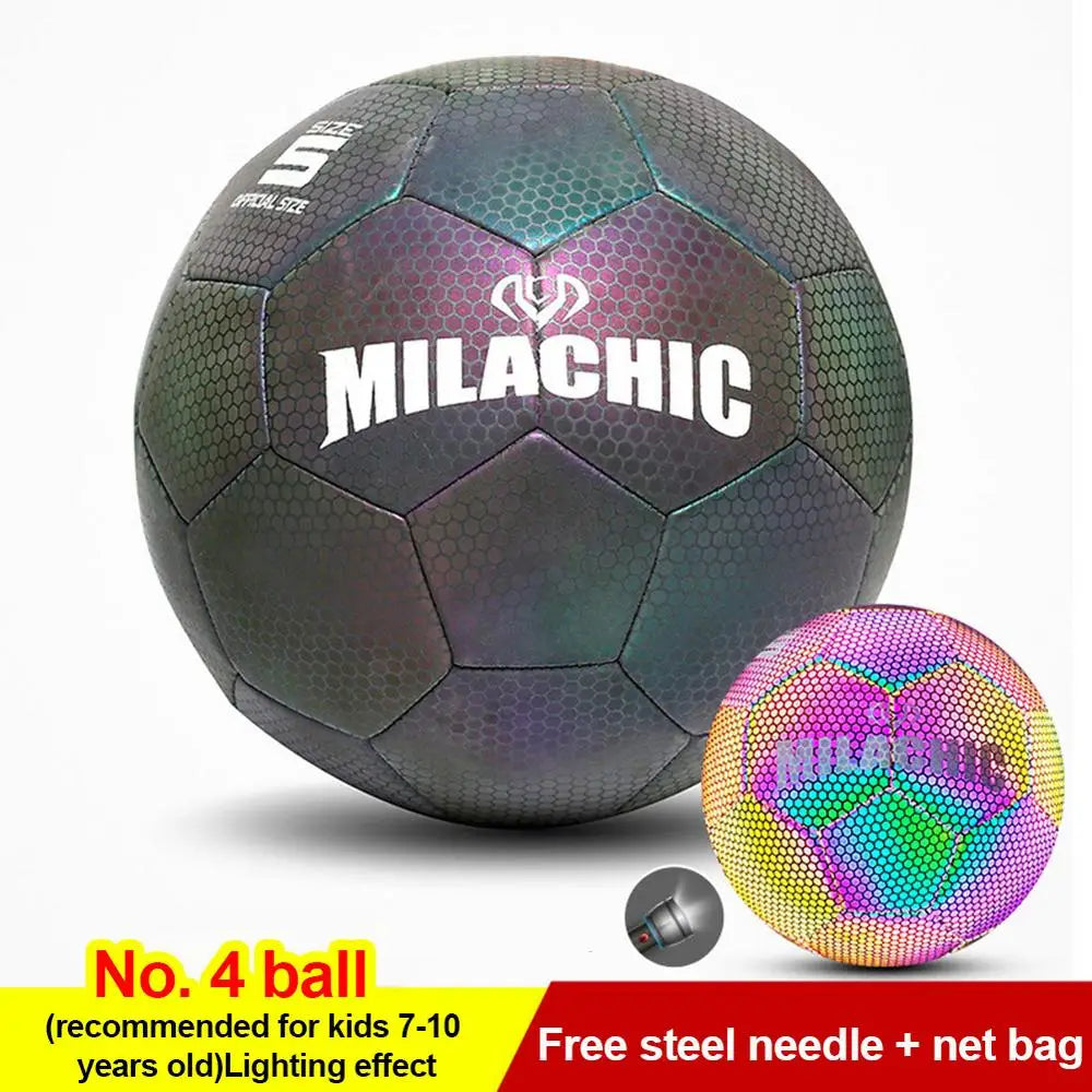 Luminous Reflective Soccer Ball Professional Night Training Gear