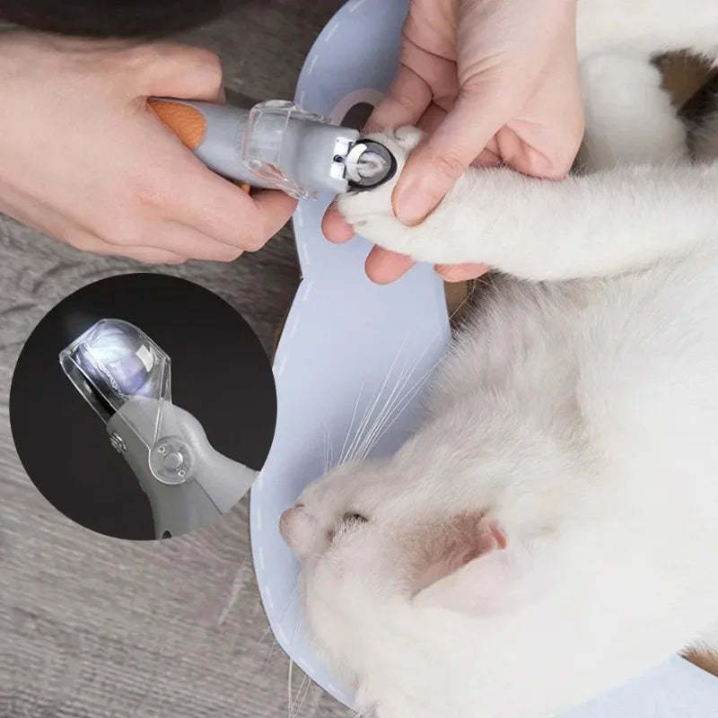 LED Light Pet Nail Clipper Scissors For Cats And Dogs