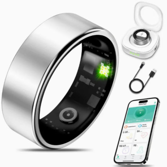 Smart Steel Ring Heart Rate And Blood Pressure Monitor
