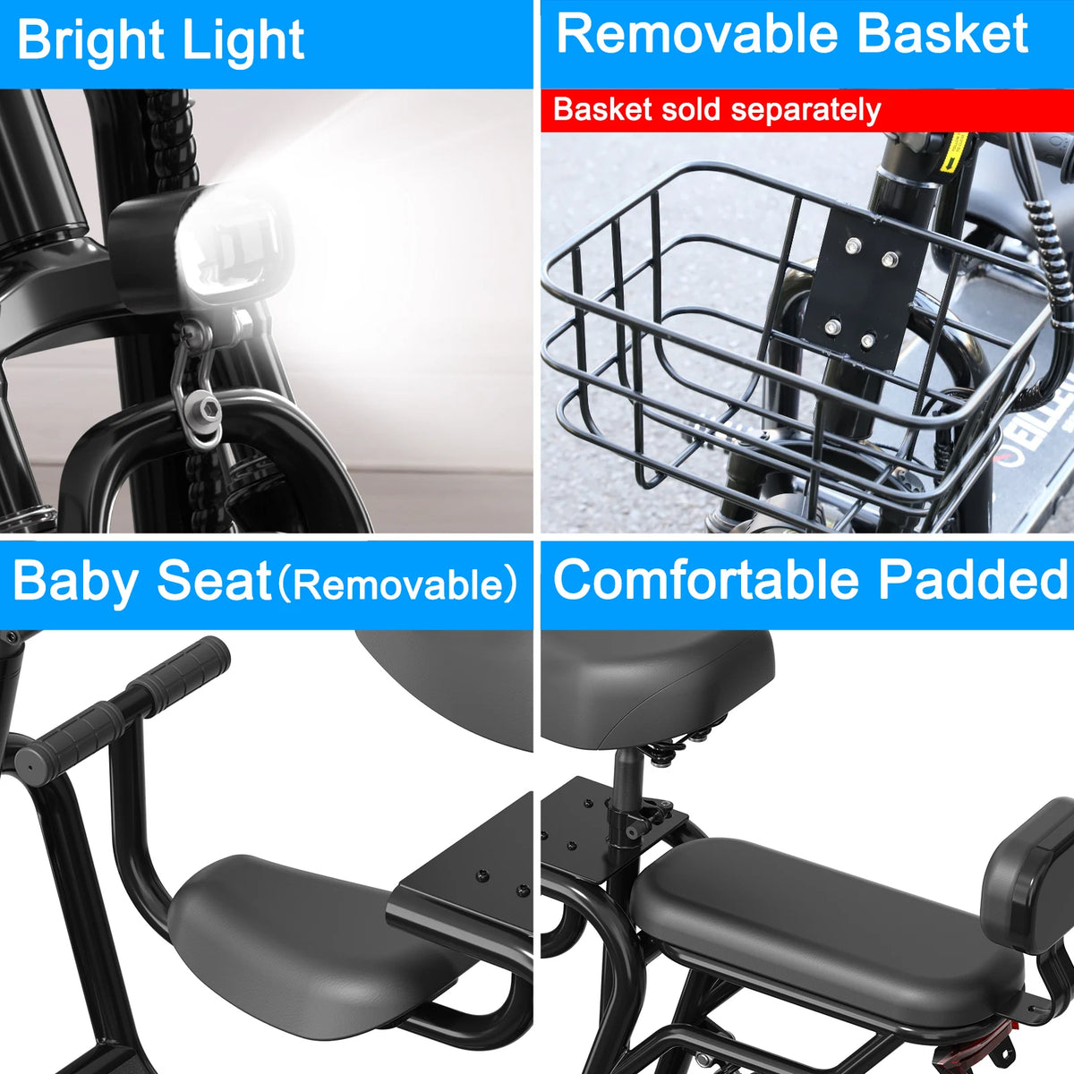 Eilleo Spacewalk 750W Adult Electric Scooter With Integrated Seat