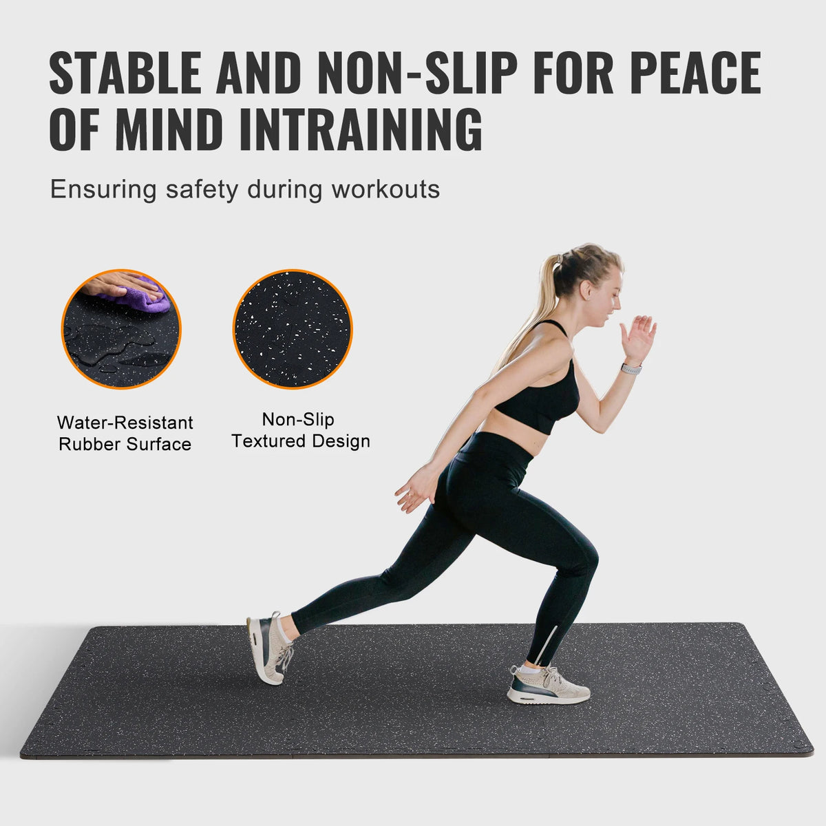 SucceBuy Interlocking EVA Foam Floor Mats For Gym Home Use